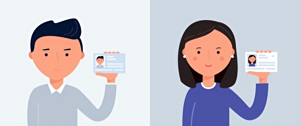 Hold your ID next to your face